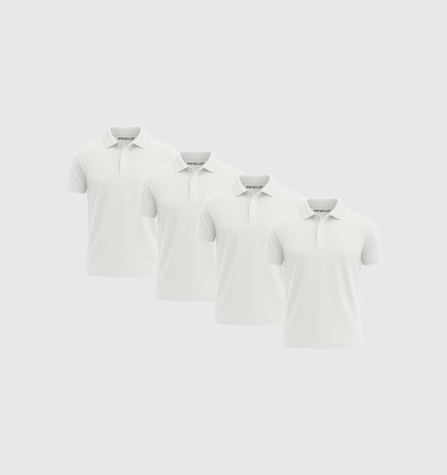 Pack de 4 Polos - Blanc