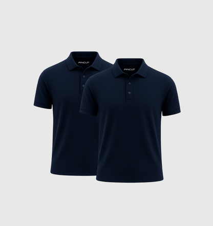 Pack de 2 Polo - Bleu marine