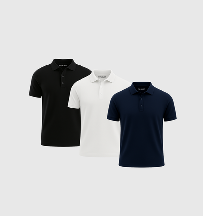 Pack de 3 Polos - Blanc