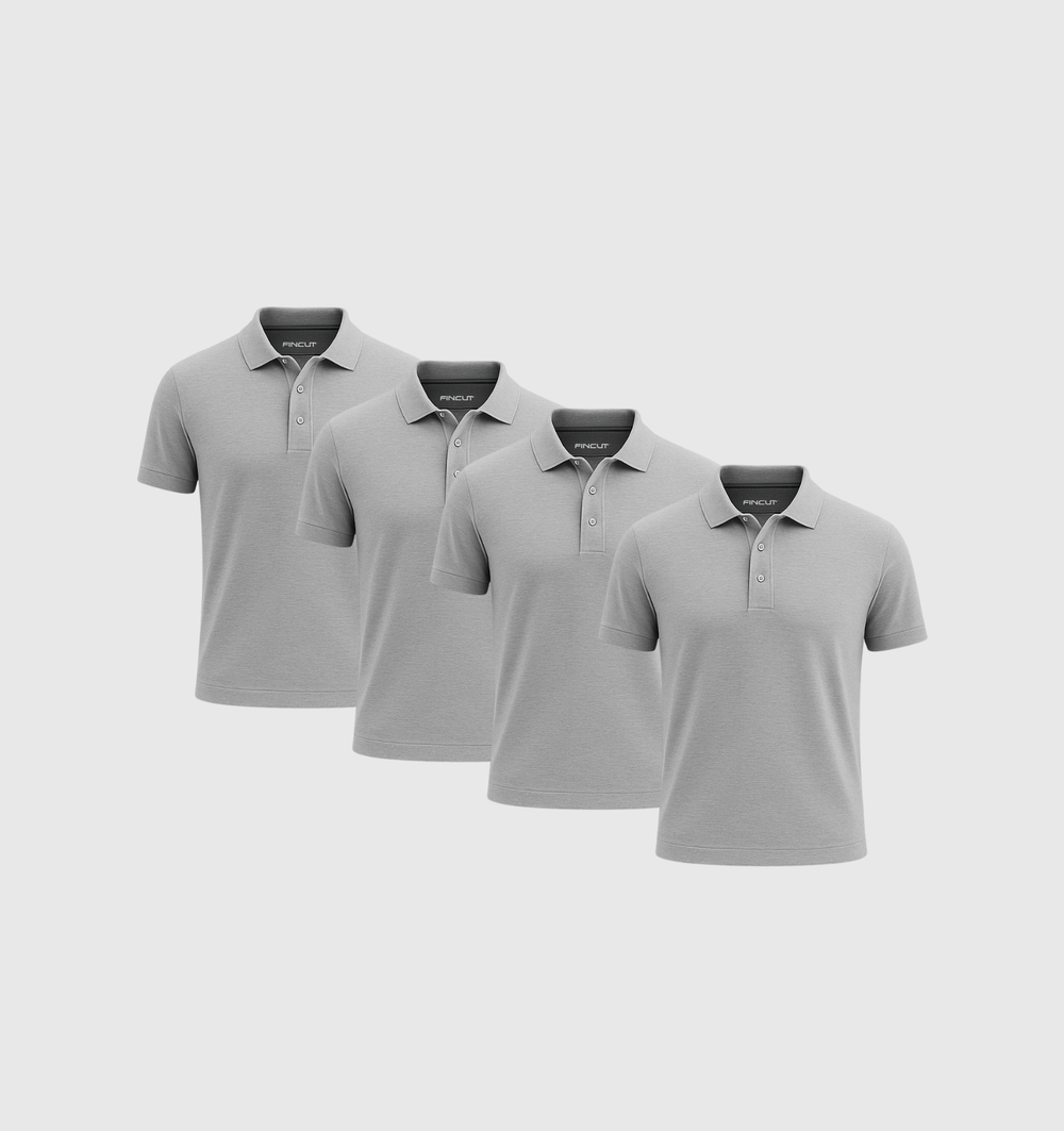 Pack de 4 Polos - Noir