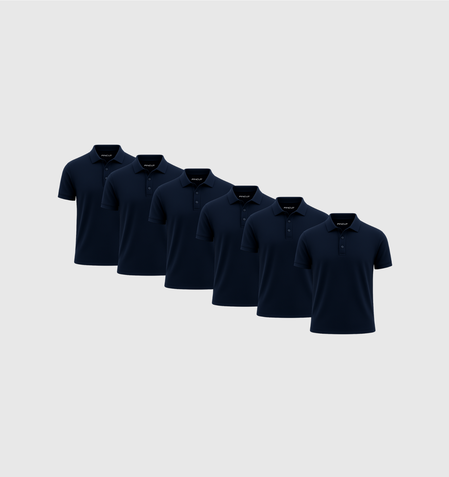 Pack de 6 Polos - Bleu marine