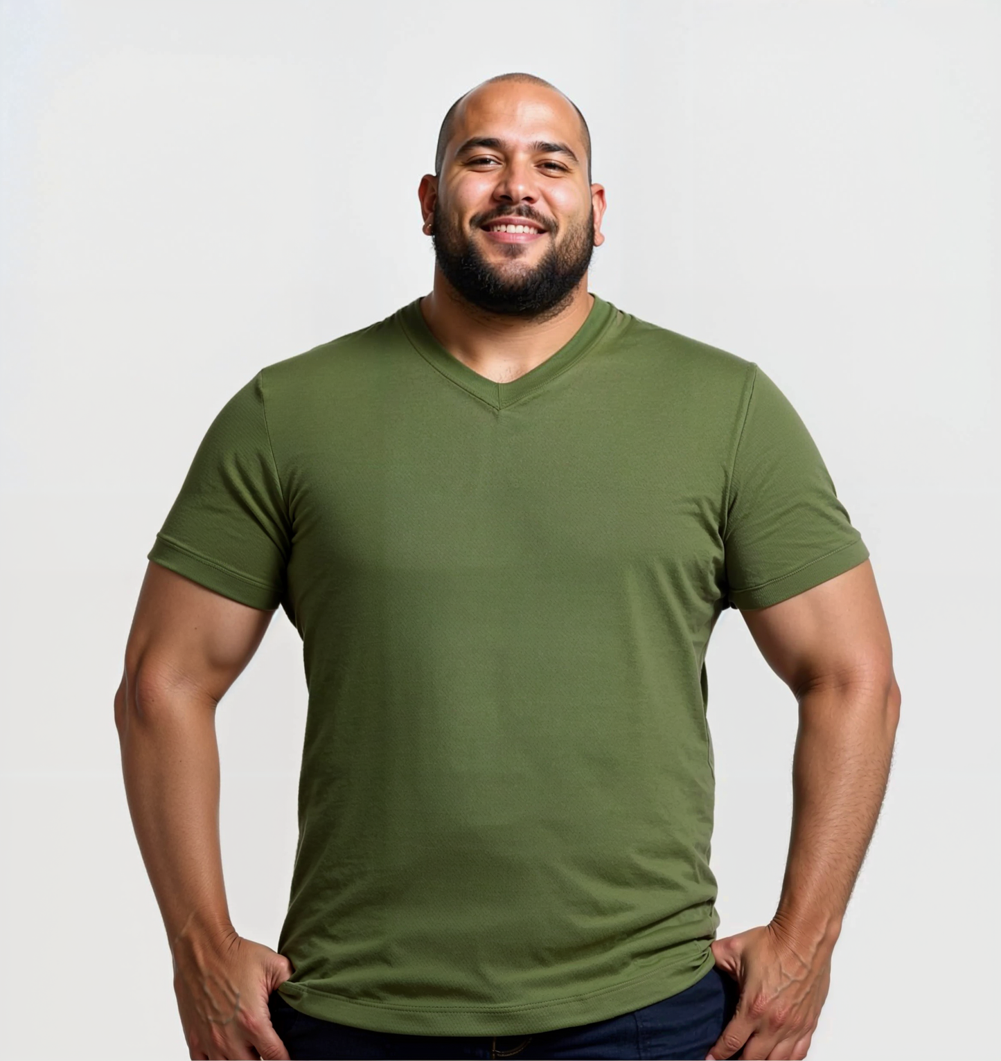 Pack de 3 Col V - Kaki