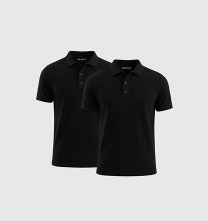 Pack de 2 Polos - Noir