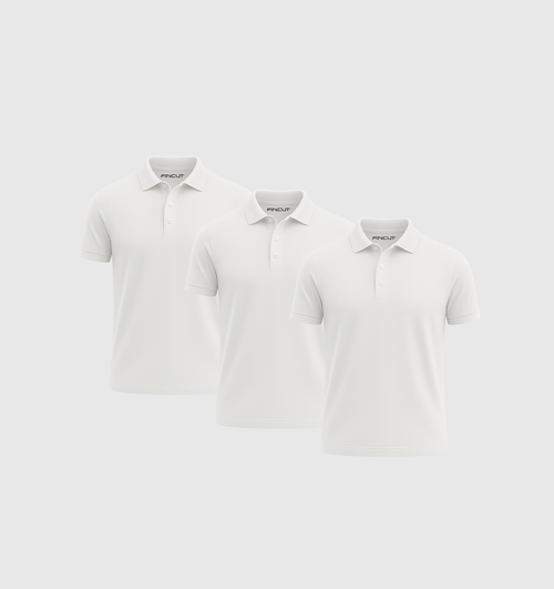 Pack de 3 Polos - Blanc