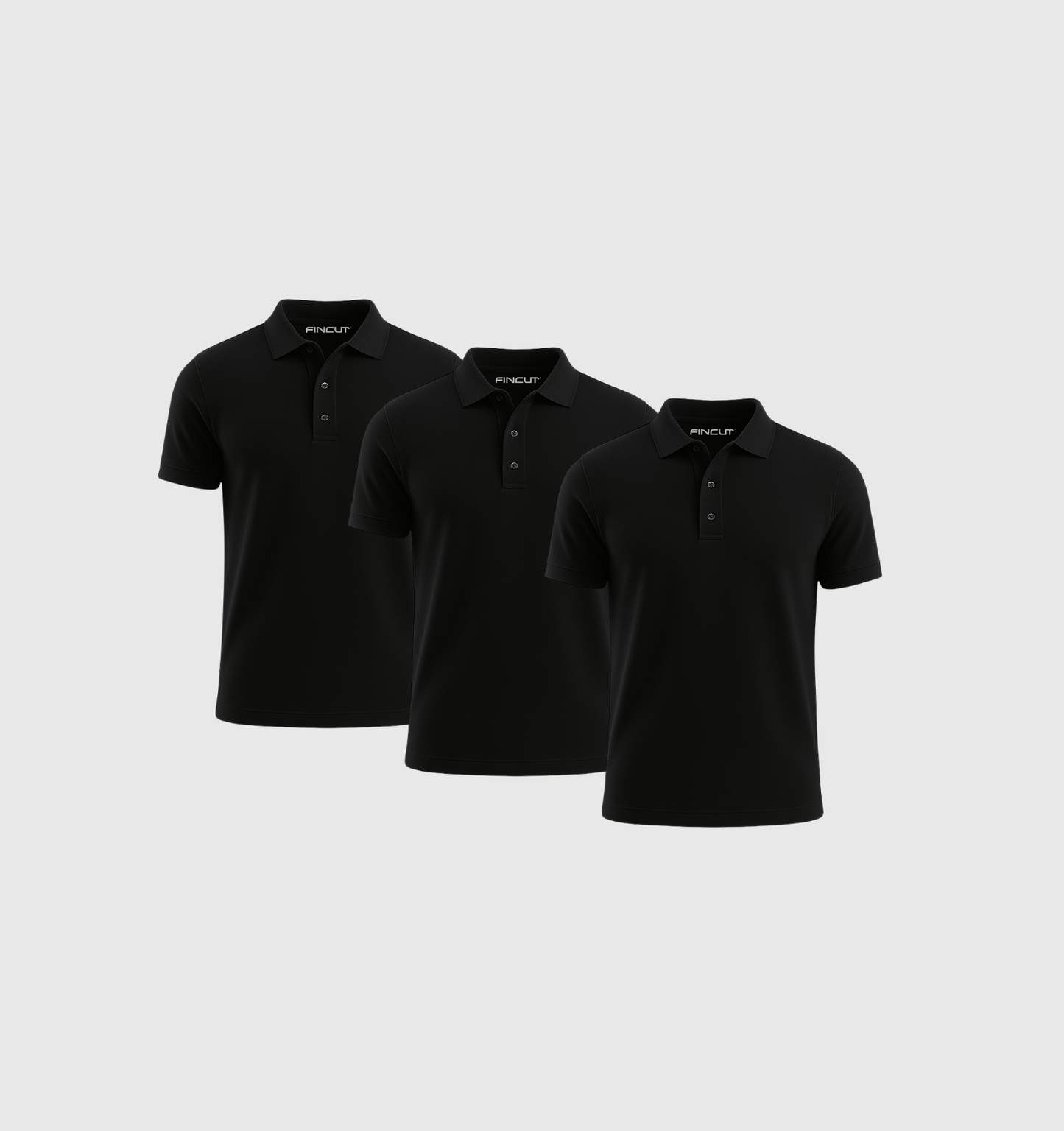 Pack de 3 Polos - Noir