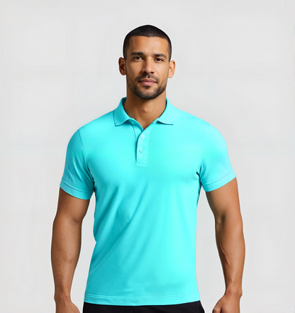 Le Polo - Bleu turquoise